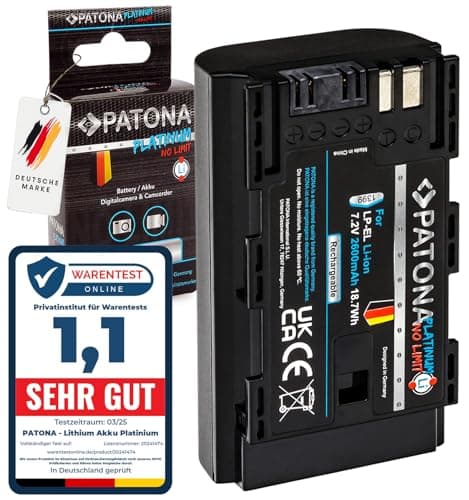 Image of PATONA Platinum LP-EL Battery 2600 mAh Compatible with Canon Speedlite EL-1 EL1 DS401231 Replacement Battery LPEL LP EL - High Quality, Durable, Innovative