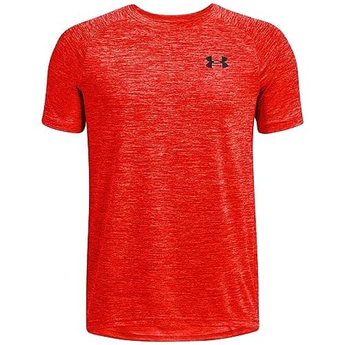 Image of Under Armour Kids Tech 2.0 Top Junior Bolt Red 11-12 Years