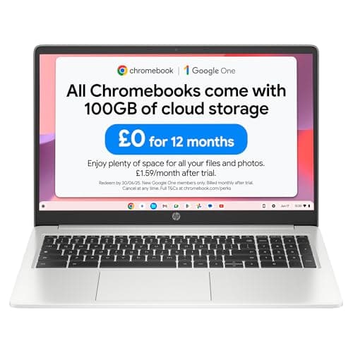 Image of HP Chromebook 15.6" | Intel Celeron N4500 Processor | 4 GB RAM | 128 GB eMMC | Intel UHD Graphics | HD Display | Up to 11 hours battery | Chrome OS | Dual Speakers | Mineral Silver | 15a-na0005sa