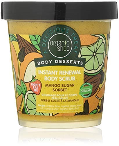 Image of Organic Shop Body Desserts Mango Sugar Sorbet Instant Renewal Body Scrub, 450 ml