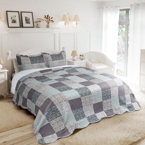 Image of Emma Barclay Chiltern - Patchwork Bedspread Set - Single