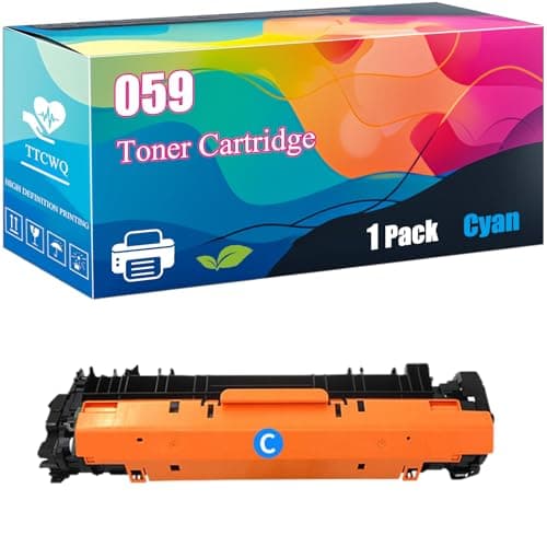Image of 059 Toner Cartridge Compatible with Canon i-SENSYS LBP852 Cx; Satera LBP851C/LBP852Ci Printer, High-Yield Ideal for High-Volume Printing (1 Pack Cyan)