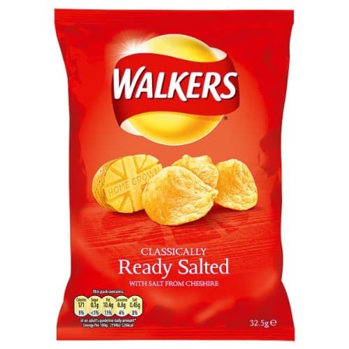 Image of Walkers Ready Salted Crisps 32.5 g