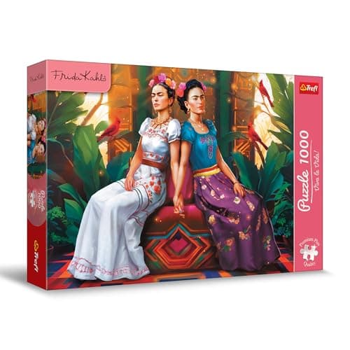 Image of Trefl Premium Plus Quality Frida Kahlo Two Faces Puzzle 1000 Pieces Puzzle Series by Artist Frida Kahlo for Adults and Children from 14 Years