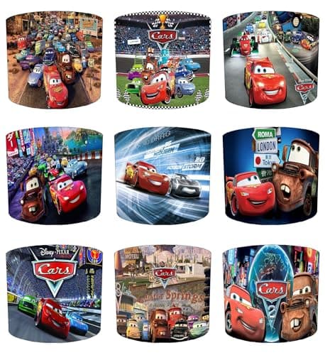 Image of Racing Cars Lampshade in 9 Designs and 3 Sizes for Ceiling Light Shade Pendant or Table Lamp