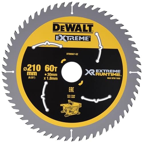 Image of Dewalt DT99567-QZ DT99567-QZ-Hojas para Sierra Circular Estacionaria XR Extreme RUNTIME 210mm dia x 30mm 60D