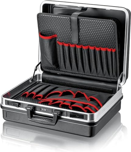 Image of KNIPEX Tool Case Basic, Empty, 41 Inserting Options, 27 L Volume, 465 x 200 x 410 mm, Empty Tool Box, Tool Case, 00 21 05 LE