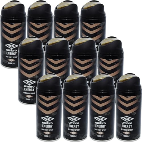 Image of Umbro Energy Deodorant Body Spray - 150ml - (12 Pack) - (With A FREE Fridge Magnet)