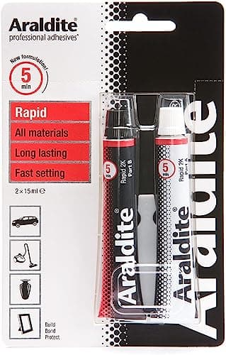 Image of ARALDITE® TWO PART EPOXY 2 x 15ml TUBES RAPID FAST STRONG GLUE RESIN ADHESIVE