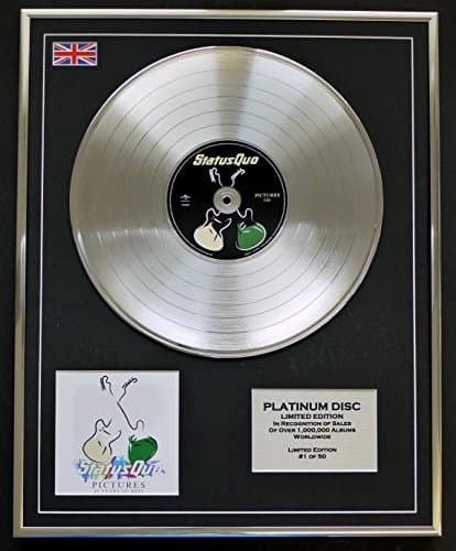 Image of STATUS QUO/LTD EDITION CD PLATINUM DISC/PICTURES 40 YEARS OF HITS