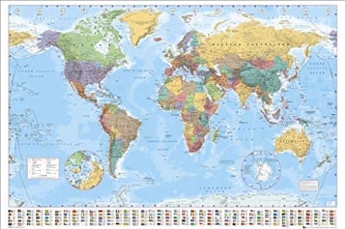 Image of GB eye World Maps 61 x 91.5cm Maxi Poster