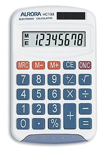Image of Aurora HC133 Handheld Calculator (Ideal for Primary School Use)