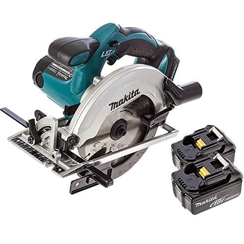 Image of Makita DSS611Z 18V LXT Li-ion Circular Saw 165mm with 2 x BL1850 5Ah Batteries