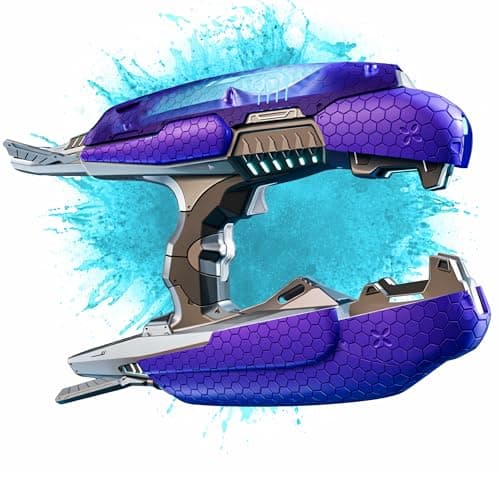 Image of Gel Blaster Halo Plasma Rifle | Official Licensed Halo Replica | Glow-in-the-Dark Gellets | Built for Spartans & Covenant Elites | Designed for Gamers | Gel Ball Blaster With Display Stand | 14+