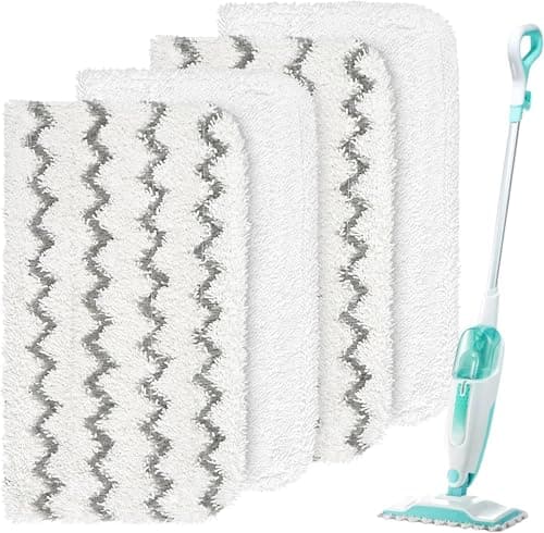 Image of HOMEXCEL Reusable Steam Mop Replacement Pads for Shark Steam Mop S1000 S1000A S1000C S1000WM S1001C-Washable Microfiber Steam Mop Pads for All Hard Floors-4 Pack