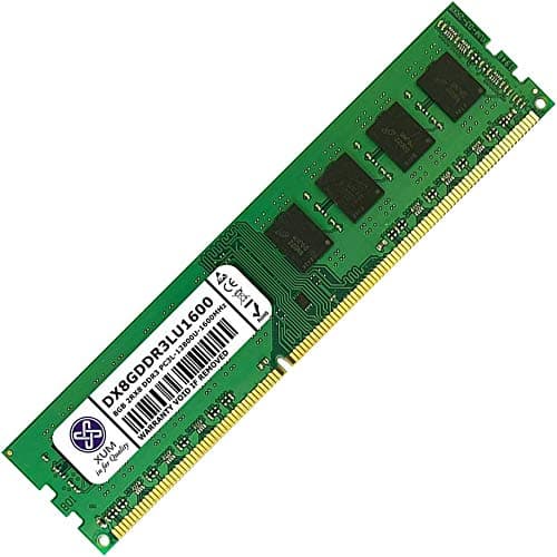 Image of XUM 8GB (1x8GB) DDR3L 1600MHz PC3-12800 Non-ECC Unbuffered 1.35V CL11 240 Pin DIMM Desktop Computer PC Memory RAM