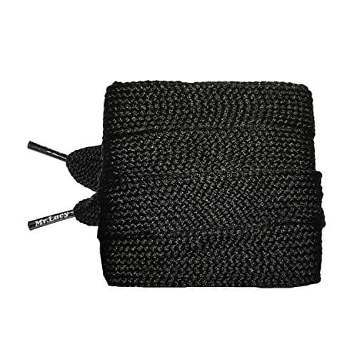 Image of Mr Lacy Fatties - Black Fat Shoelaces (130cm Length | 25mm Width)