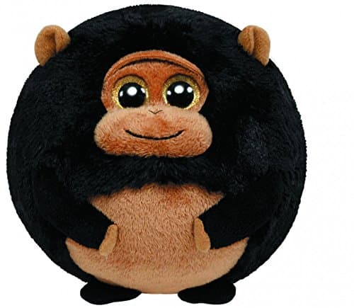 Image of TY Beanie Ballz 7138042 Tank Ball Gorilla Black/Brown 12 cm