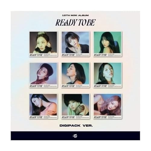 Image of TWICE READY TO BE 12th Mini Album DIgipack Version CD+POB+Folding poster on pack+Photobook+Photocard+Sticker+Tracking Sealed (Random)