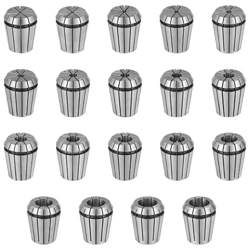 Image of HSEAMALL 19PCS ER32 Precision Spring Collet Set,2mm-20mm ER32 Collet Chuck for CNC Workholding Engraving & Milling Lathe Tool