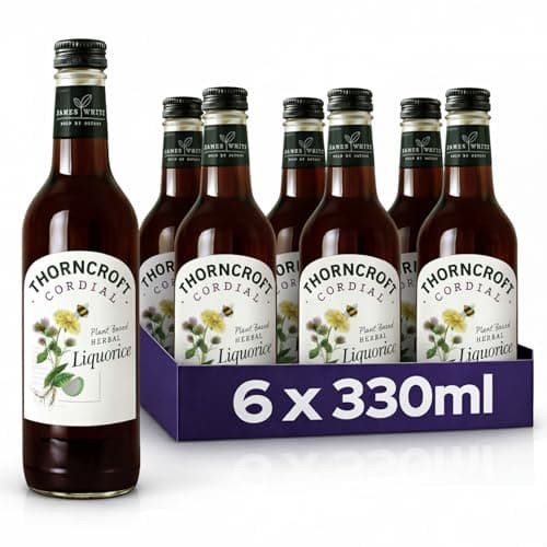 Image of James White Thorncroft Plant Based Herbal Liquorice Cordial (Pack of 6 x 330ml)