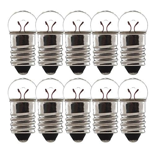 Image of cyclingcolors 10x BULB LIGHT 6V 14V 0.6W 2.4W 6W 7W E10 BICYCLE BIKE MOPED SCOOTER AUTO MOTORCYCLE DYNAMO LAMP FRONT REAR VINTAGE (6V 0.6W)