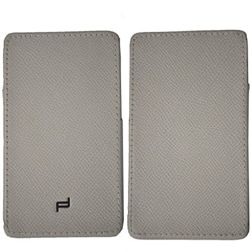 Image of Porsche DESIGN P'3300 FRENCH CLASSIC 3.0 LEATHER LIGHT GREY CASE DESIGN BLACKBERRY DESIGN P'9983