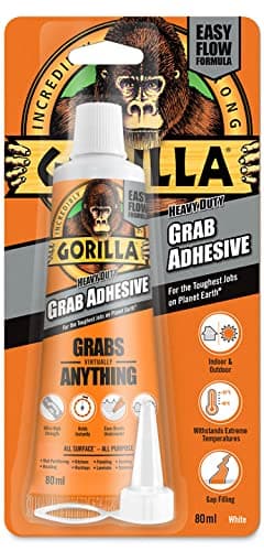 Image of Gorilla 2044300 Heavy Duty Grab Adhesive White 80ml 1 Pack