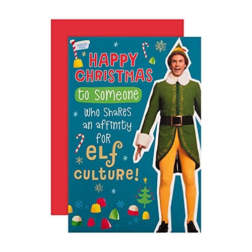 Image of Hallmark Christmas Card - Funny Warner Bros 'Elf Culture' Design