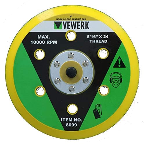 Image of 6" / 150mm Dual Action Hook/Loop DA Orbital Sanding Sander Backing Pad 5/16" Thread