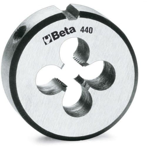 Image of Beta 4400009 Round Die, Coarse Pitch, Made From Chrome-Steel, M9 x 25.4mm, 1" O/D