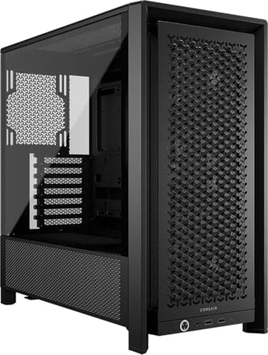 Image of CORSAIR FRAME 4000D RS Modular Mid-Tower ATX PC Case – High Airflow, 3x Pre-Installed RS Fans, InfiniRail™ Fan Mounting System, ASUS BTF, MSI Project Zero, Gigabyte Project Stealth – Black