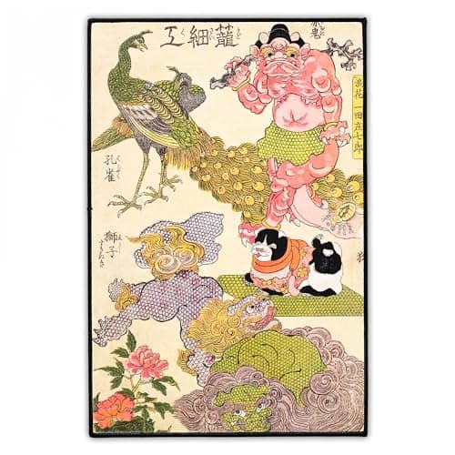Image of Japanese Samurai Backpatch | Large Back Patch for Jackets, Coats and Vests | Vintage Japan Warrior Art Illustration | Back Patches Produced in Berlin by Concrete Schoolyard (Oni)