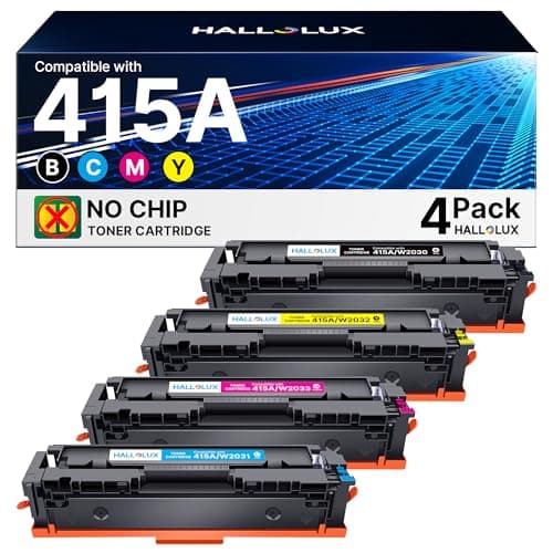 Image of 415A Toner Cartridges Compatible for HP 415A 415X Multipack Toner W2030A W2031A W2032A W2033A for HP Color Laserjet Pro M479fnw M479fdw M479fdn M479dw M454dw M454dn (Black Cyan Magenta Yellow, 4-Pack)