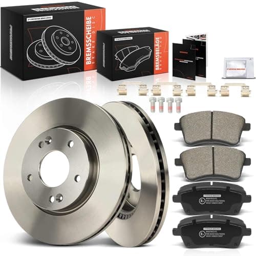 Image of Frankberg Brake Kit incl. 2x Brake Disc + 4x Brake Pad Front Compatible with Venga YN 1.4L 1.6L 2010-2019 Replace# 517121H100, 517122K100