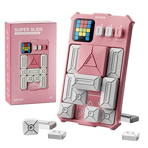 Image of GiiKER Super Slide Puzzle Games, Original 500+ Challenges Brain Teaser Puzzle, Toys for Kids Teens, Travel Games Birthday Gifts Easter Basket Stuffers for Boys Girls, Activities for Road Trips