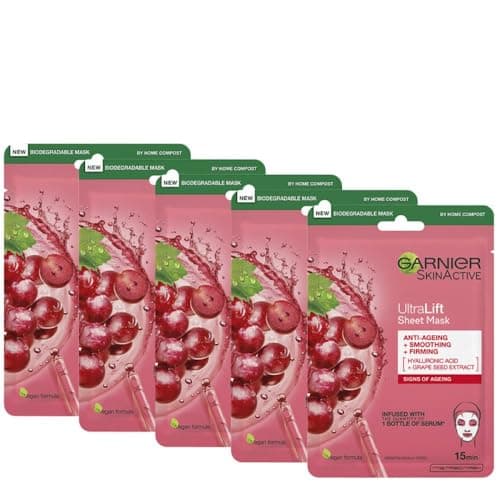 Image of Garnier FIVE PACK Ultra Lift Anti-Age Tissue Mask