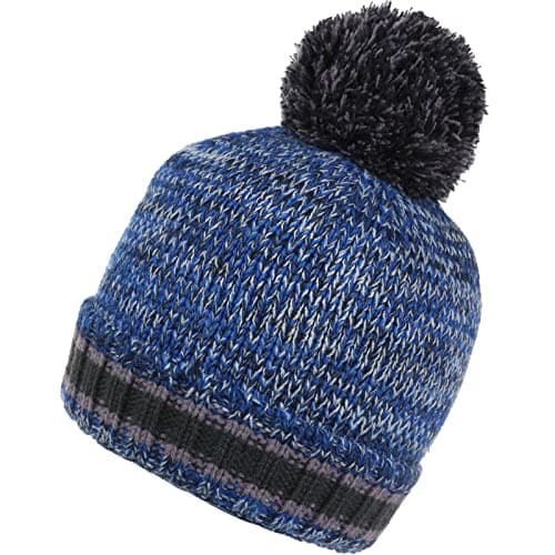 Image of Regatta Kids Davin IV Knitted Bobble Hat - Navy - 7-10 Yrs