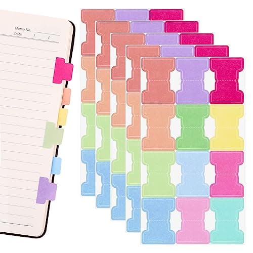 Image of Page Markers Tabs, Sticky Tabs, Double Sided Bible Tabs, Colorful Book Tabs, Sticky Index Tabs, Page Tabs Sticky for Annotating Books Notebook Dividers Cook Books Indexing Jobs