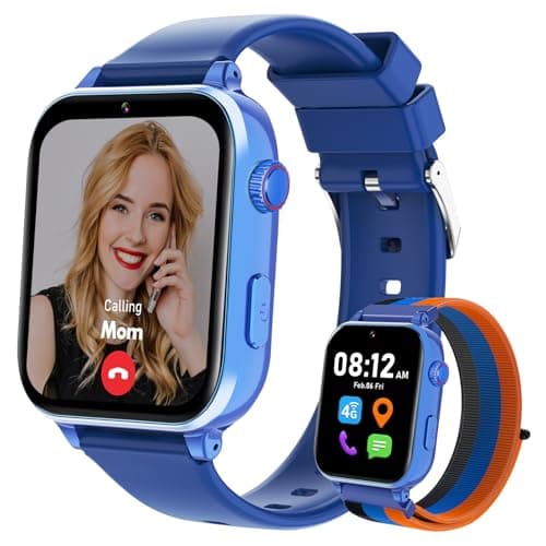 Image of BJLBOJEY Kids Smart Watch GPS Tracker 4G Kid Smartwatch for Boys Girls Phone Watch with Video Call SOS School Mode Pedometer Birthday for 5-12 Years Old