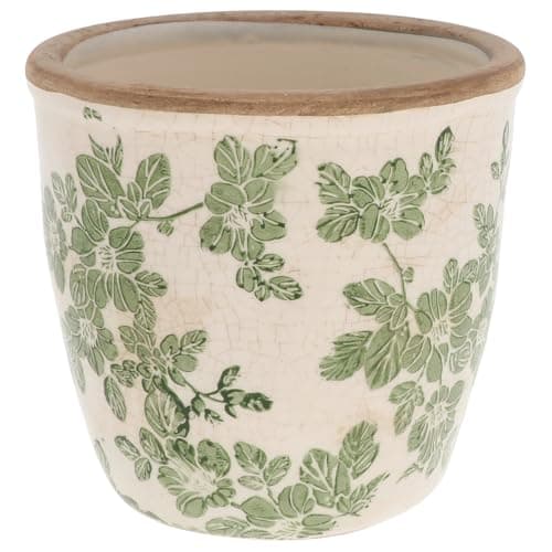 Image of Shudehill Giftware Ceramic Clematis Garden Planter and Vases in Bouquet, Jug, Traditional and More! (Small Planter)