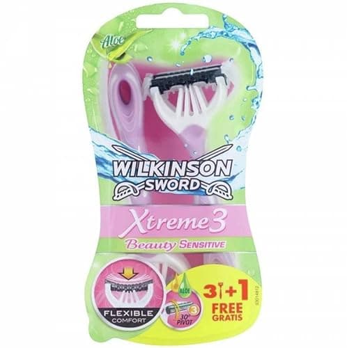 Image of Wilkinson Sword Xtreme 3 Beauty Sensitive Disposable Razors Pack of 6