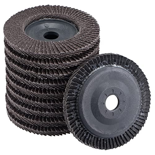 Image of sourcing map 4 Inch Flap Disc 60 Grit Sanding Grinding Wheels Silicon Carbide Abrasive 10pcs