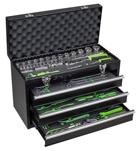 Image of Sealey Siegen 3 Drawer Portable Tool Chest with 98pc Tool Kit - S01266