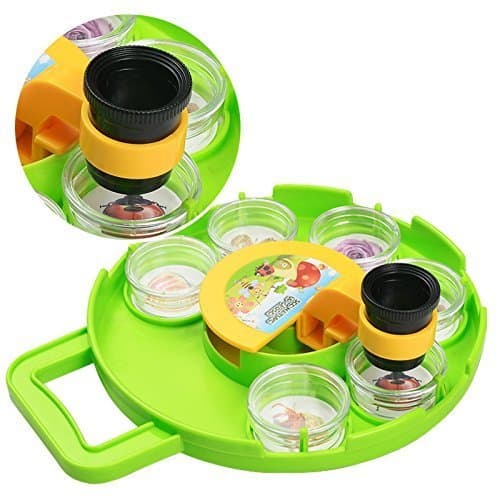 Image of Children Outdoor Adventure Field Microscope Bug Catcher Collection Viewer Set | Insect Magnifier Collection Case Nature Exploration Science Toys