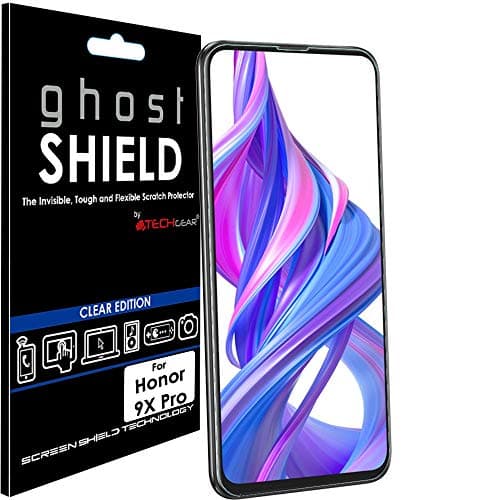 Image of TECHGEAR Screen Protectors for Honor 9X Pro [ghostSHIELD Edition] Genuine Reinforced TPU film Screen Protector Guard Cover with FULL Screen Coverage inc Curved Screen Area