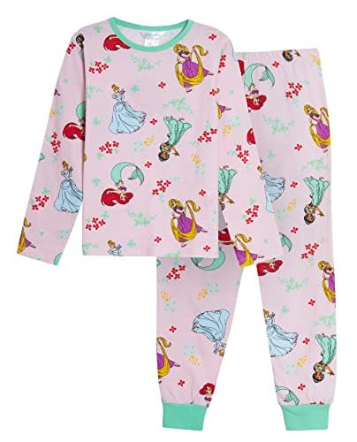 Image of Disney Princess Girls Pyjamas Pink 4-5 Years