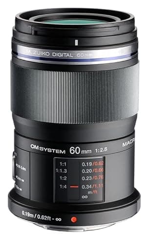 Image of OM SYSTEM M.Zuiko Digital ED 60mm F2.8 Macro Lens, Premium Micro Four Thirds Optics, High-Resolution Close-Up, Dust & Splash Resistant, Lightweight,for Nature & Portraits, suitable for all MFT Cameras