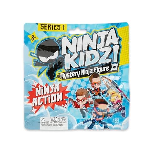 Image of Ninja Kidz Mystery Ninja Figures Mystery Set with 9 characters to collect, Officially Licensed Merch