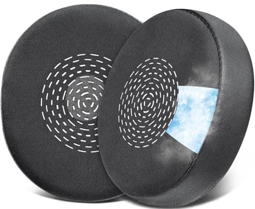Image of SOULWIT Cooling Gel Earpads Replacement for Jabra Evolve2 75 PC Wireless Headset (Do Not fit Evolve 75), Ear Pads Cushions with Ice Silk Fabric, Noise Isolation Foam - Black